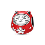 Red Lucky Cat Charm