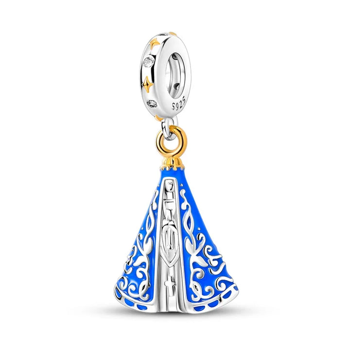 Blue Our Lady of Aparecida Cone Charm