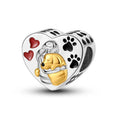 Dog Lover Heart Charm
