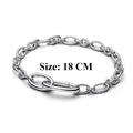 Silver Paperclip Link Bracelet