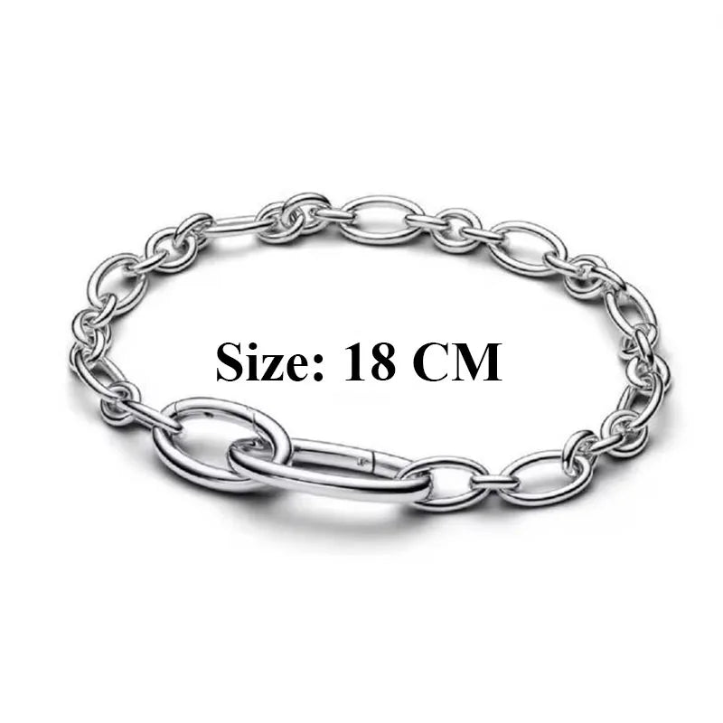 Silver Paperclip Link Bracelet