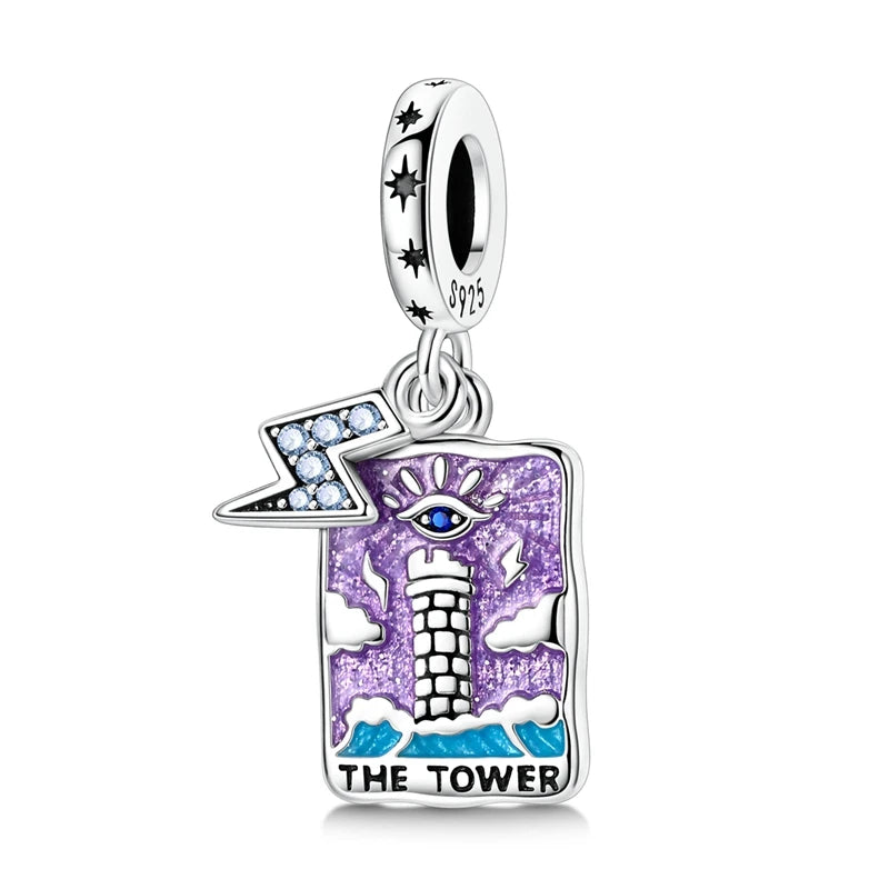 The Tower Tarot Card Charm