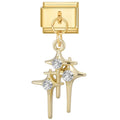 Crystal Shooting Star Italian Charm