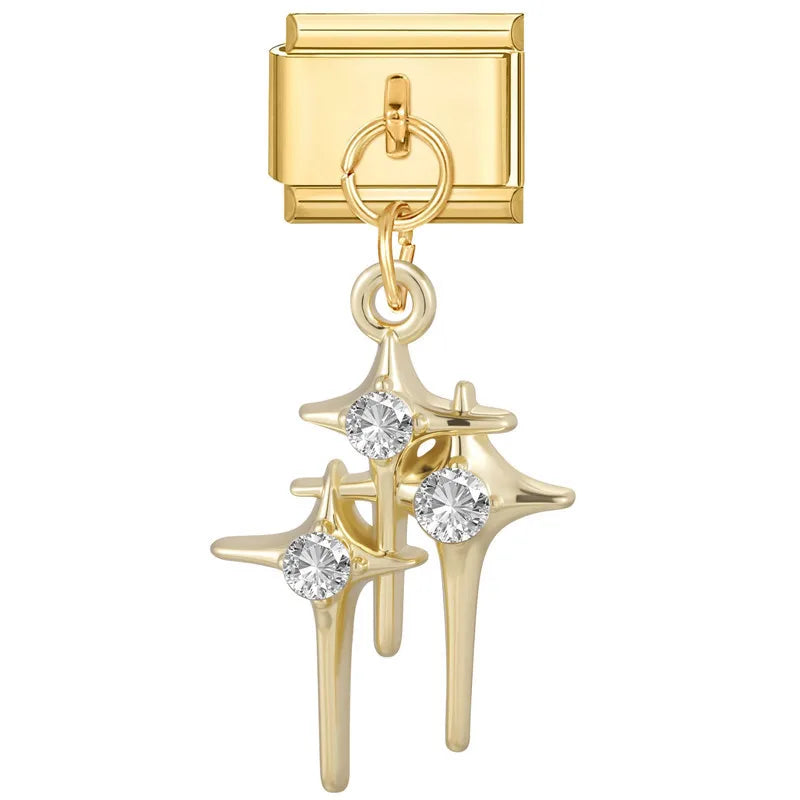 Crystal Shooting Star Italian Charm