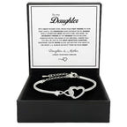 To My Daughter Forever Connected Bracelet Gift Set