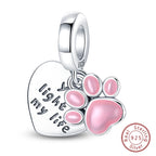 Fit Original 925 Sterling Silver Charms Beads Little Bear Lamb Little Flying Pig Pink Charms For Women DIY Birthday Jewelry Gift