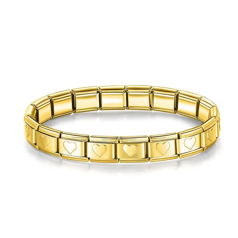 Heart Link Italian Bracelet