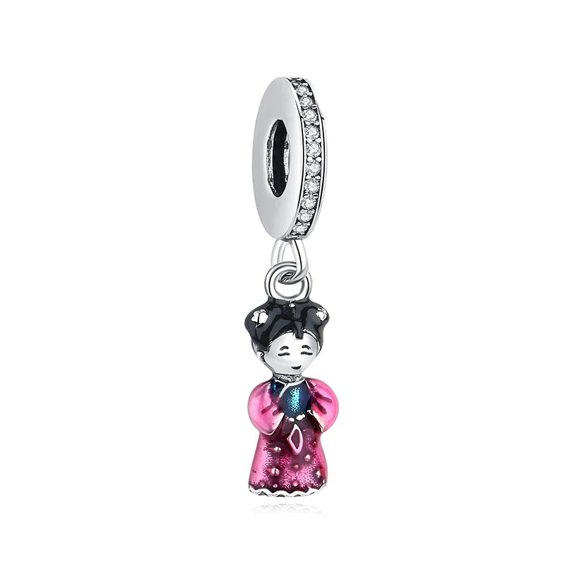 Korean Hanbok Girl Dangle Charm