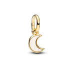 Gold Crescent Moon Dangle Charm