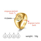 Personalized Pet Portrait Ring