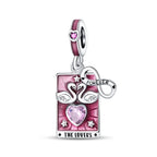 The Lovers Swan Tarot Charm