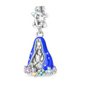 Our Lady Pastel Flower Cluster Charm