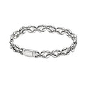 Silver Floral Link Bracelet