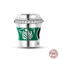 Green Coffee Cup Charm