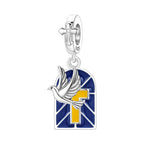Virgin Mary Cross Window Dangle Charm