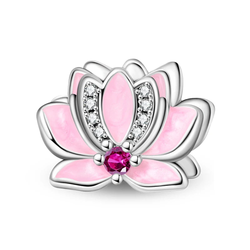 Pink Lotus Charm