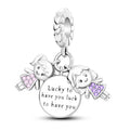 Lucky Family Angel Dangle Charm