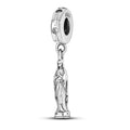 Silver Our Lady Statue Charm