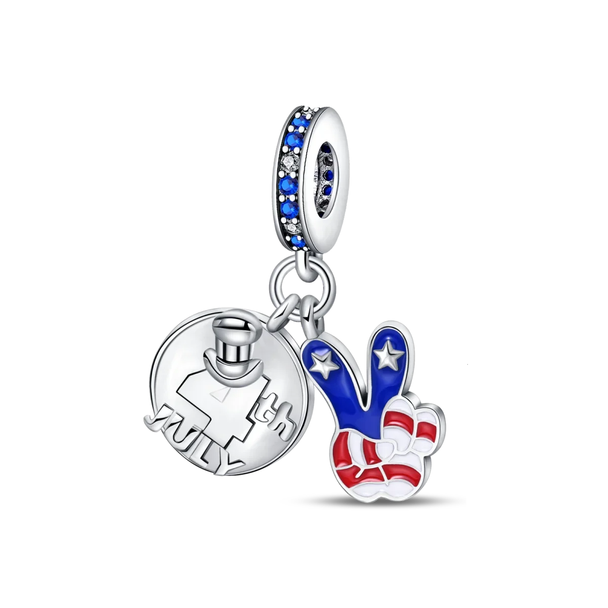 Louisiana Firefighter Dangle Charm