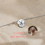 Personalized Pet Portrait Name Necklace