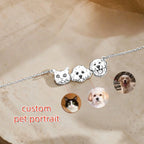 Personalized Pet Portrait Name Necklace