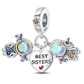 New 925 Silver Color Family Brothers and Sisters Charms Beads Fit Qikaola 925 Original Bracelets Fine DIY Birthday Jewelry