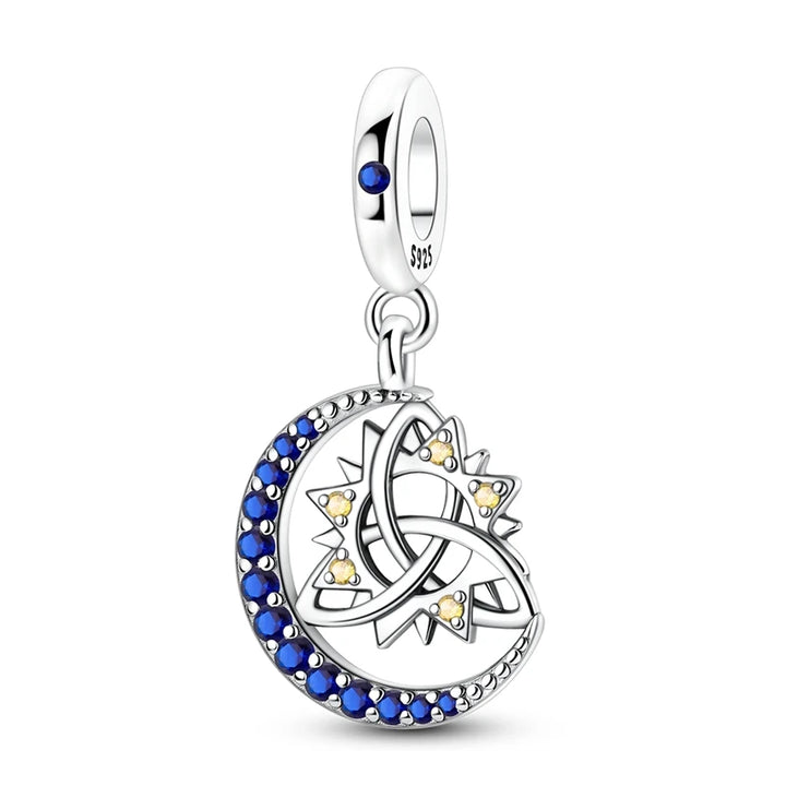 Blue Celestial Compass Dangle Charm