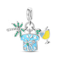 Palm Tree Cocktail Cluster Charm