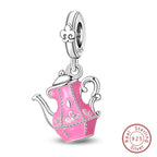 Fit Original 925 Sterling Silver Charms Beads Little Bear Lamb Little Flying Pig Pink Charms For Women DIY Birthday Jewelry Gift