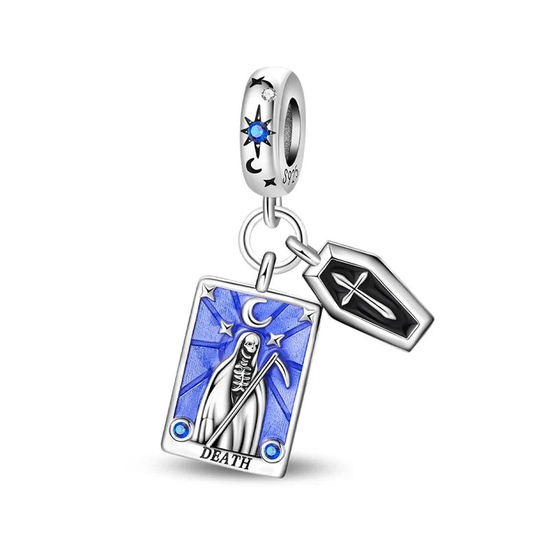 Death Tarot Card Charm