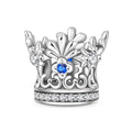 Blue Crystal Tiara Crown Charm