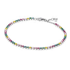 Rainbow Tennis Chain Bracelet