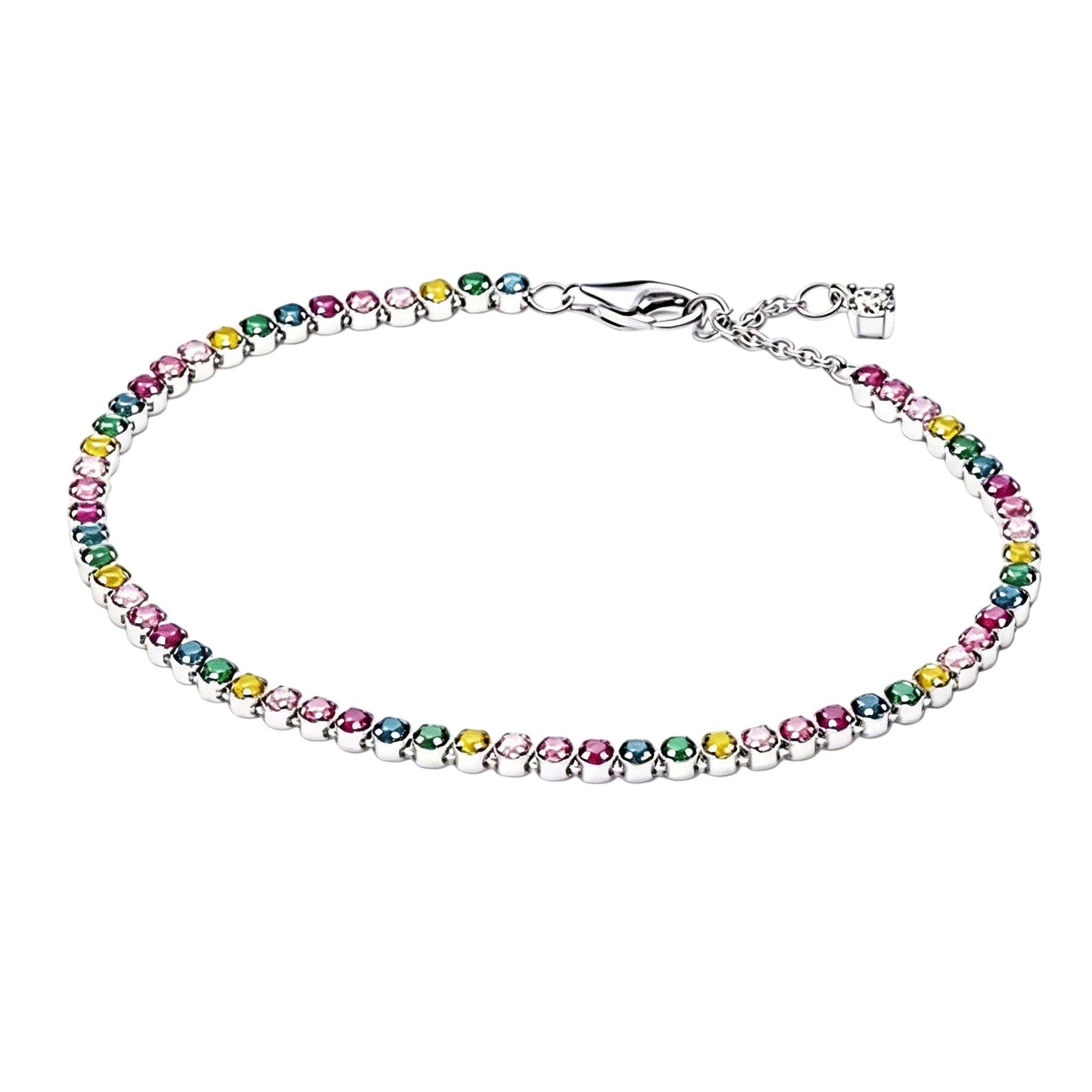Rainbow Tennis Chain Bracelet