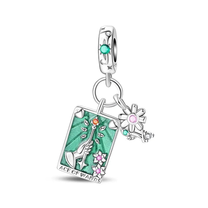 Ace of Wands Tarot Card Charm