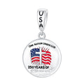 One Nation Under God 250 Years Medallion Charm
