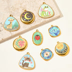 Gold Sunny Day Pendant Charm