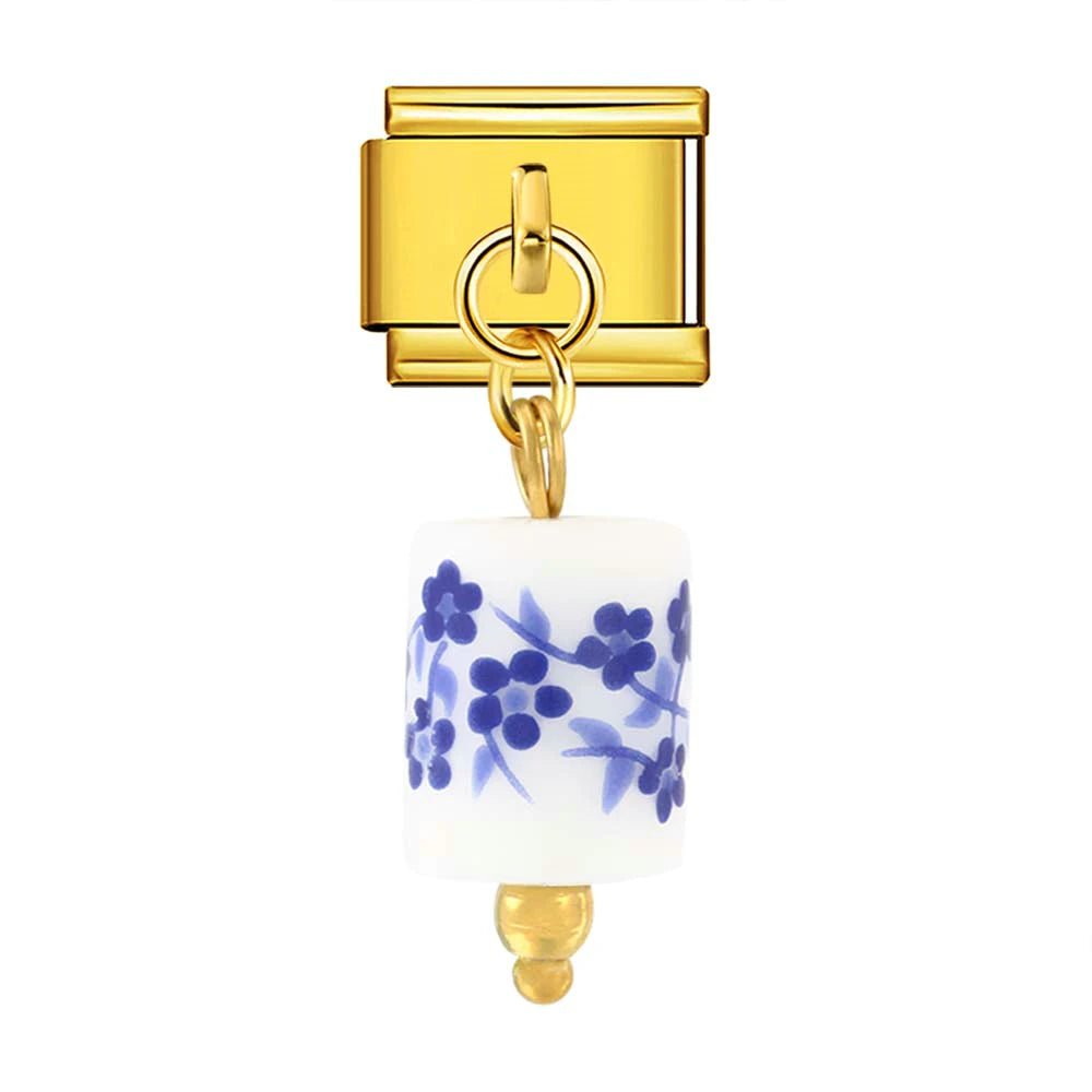 Blue Floral Porcelain Italian Charm