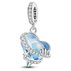 Blue Whale & Starfish Dangle Charm