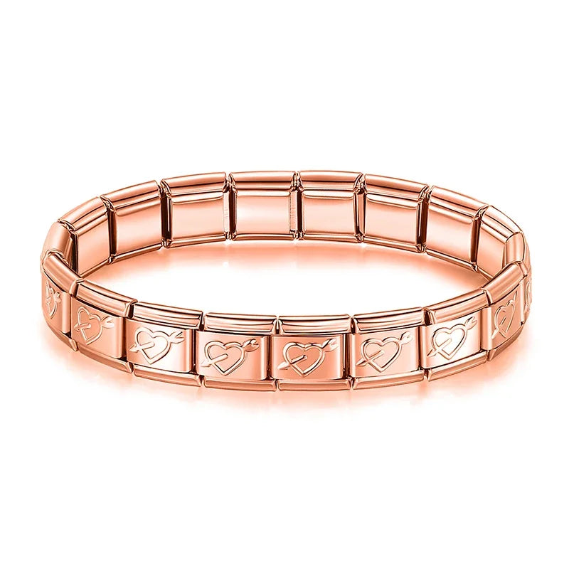 Interlocking Heart Italian Bracelet