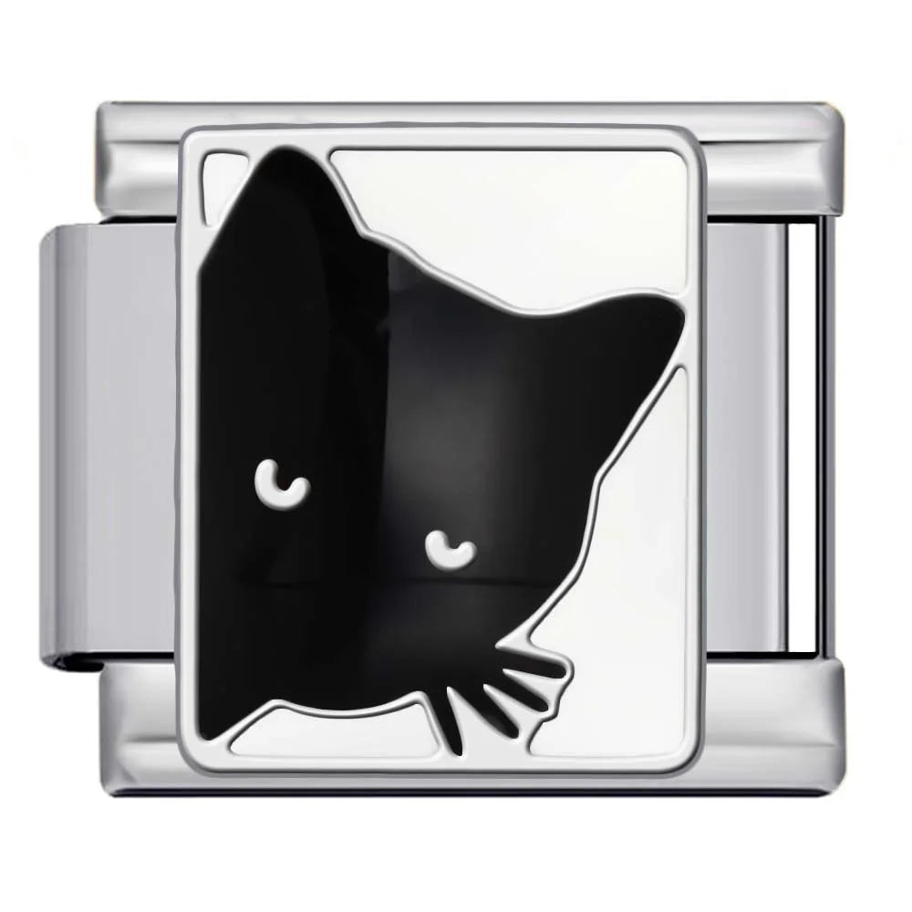 Black Cat Italian Charm