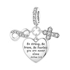 Be Strong Joshua Cross Dangle Charm