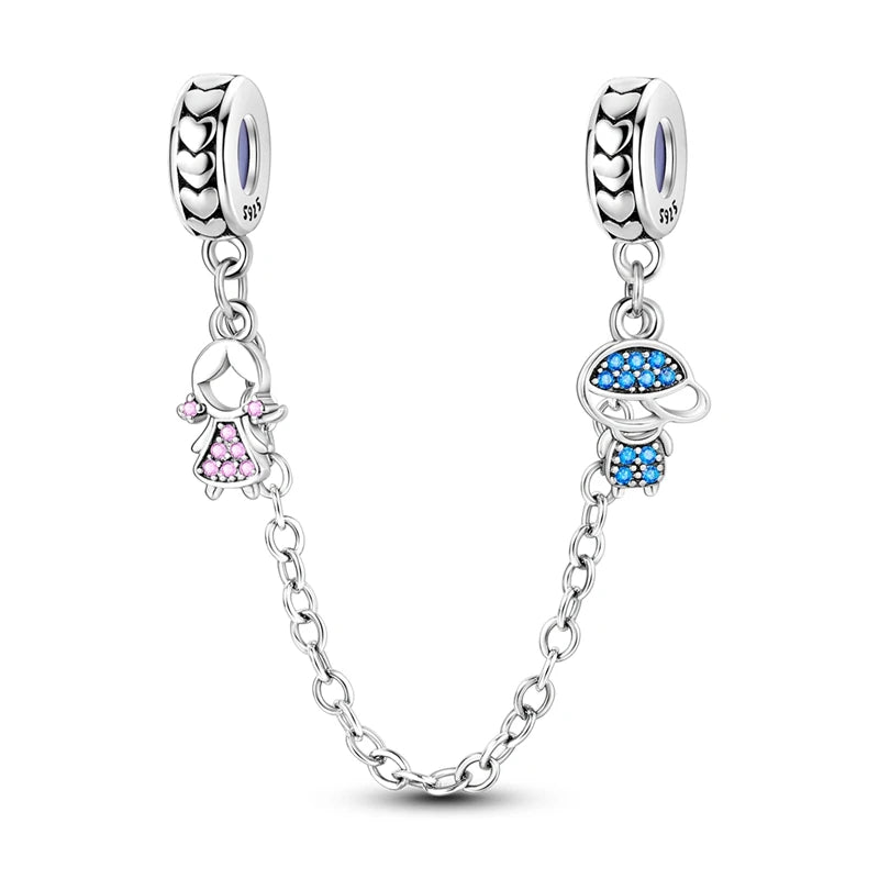 New 925 Silver Color Family Brothers and Sisters Charms Beads Fit Qikaola 925 Original Bracelets Fine DIY Birthday Jewelry