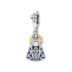 Blue Virgin Mary Dangle Charm