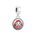 Daruma Fortune Medallion Dangle Charm