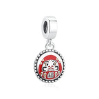 Daruma Fortune Medallion Dangle Charm