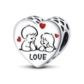 Couple Love Heart Charm