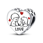 Couple Love Heart Charm