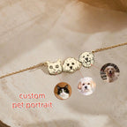 Personalized Pet Portrait Name Necklace
