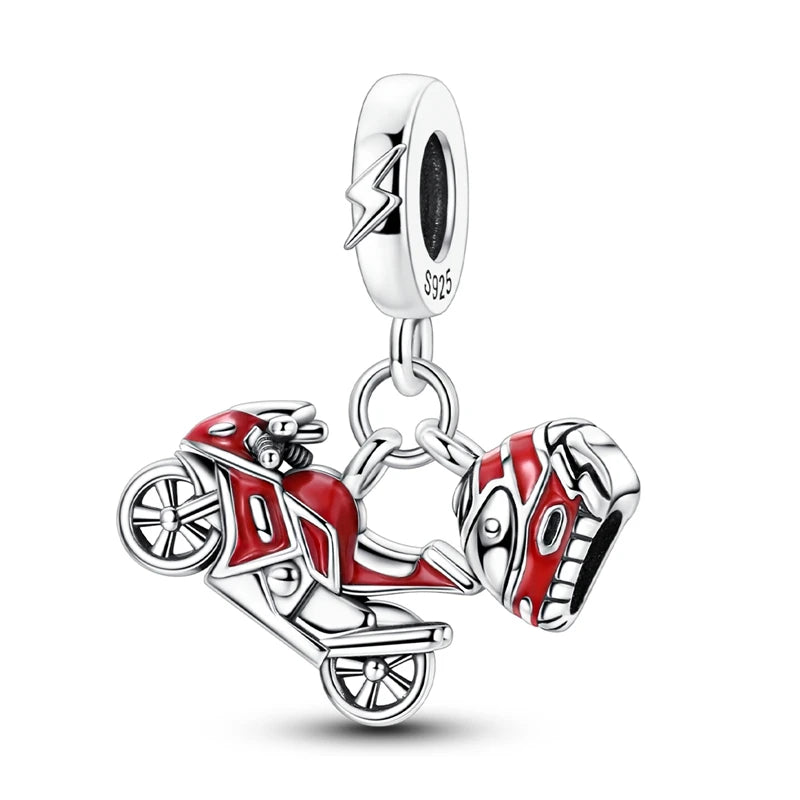 Motorcycle Helmet Dangle Charm