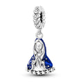 Blue Our Lady Starry Hem Charm
